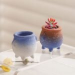 Fun Series: Simple yet creative natural ceramic succulent plant vases, fired at 3000 degrees Celsius - Image 4