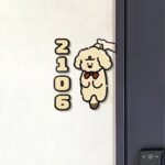 Customizable PVC doorplates, with four templates available on the left and right, for numbers only - Image 3