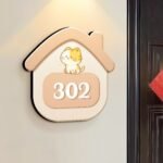 Customizable PVC doorplates, with 5 templates to choose from, only the door number can be customized - Image 3