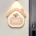 Customizable PVC doorplates, with 5 templates to choose from, only the door number can be customized - Image 5