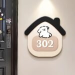 Customizable PVC doorplates, with 5 templates to choose from, only the door number can be customized - Image 6