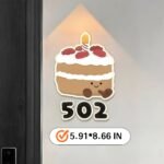 Customizable PVC doorplates, with 4 templates to choose from, only the door number can be customized - Image 2