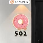 Customizable PVC doorplates, with 4 templates to choose from, only the door number can be customized - Image 3