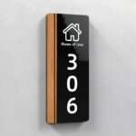Customizable PVC doorplates, with 5 templates to choose from, only the door number can be customized. - Image 3
