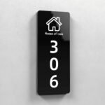 Customizable PVC doorplates, with 5 templates to choose from, only the door number can be customized. - Image 6