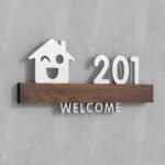 Customizable PVC doorplates, 3D design, no drilling required - Image 3