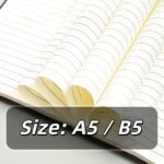 Customized notebook with soft PU cover; company logo and slogan can be printed on it - Image 3