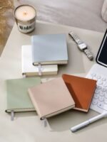 Custom-made small notebooks with a soft PU cover that can be printed with company logos or slogans