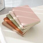 Blank notebook with custom company logo, soft PU cover, 120 pages