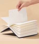 Customizable A5 notebook with PU cover, can be printed with company logo or slogan, 128 pages, pen not included. - Image 8