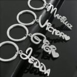 This personalized stainless steel name keychain is the perfect gift for a friend or loved one - Image 2