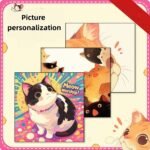 Personalized self-adhesive protective fabric, foldable and customizable with any image