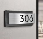 Custom stainless steel door number---Personalized high-quality brushed stainless steel