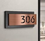 Custom stainless steel door number---Personalized high-quality brushed stainless steel - Image 2