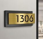 Custom stainless steel door number---Personalized high-quality brushed stainless steel - Image 3