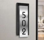 Custom stainless steel door number---Personalized high-quality brushed stainless steel - Image 4