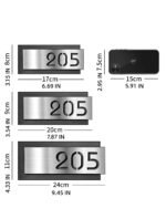 Custom stainless steel door number---Personalized high-quality brushed stainless steel - Image 7