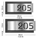 Custom stainless steel door number---Personalized high-quality brushed stainless steel - Image 8