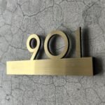Custom stainless steel door numbers – suitable for cozy homes, dining rooms, and other rooms
