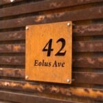 Customized Retro Door Number Plates - Iron Material | Rusty Aesthetics Creative Signboard | Suitable for Studios