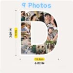 Customizable letter photo frame - perfect gift for couples, families, and friends to capture precious memories - Image 9