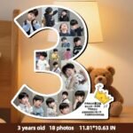 Customized age-numbered creative photo frames to record a child's growth at each age - Image 4