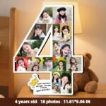 Customized age-numbered creative photo frames to record a child's growth at each age - Image 5