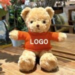 Custom plush bear - name can be printed on the bear clothing - a memorable gift for your girlfriend