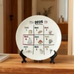 Customized birthday ceramic plates - personalized gifts - date, name, and birthday wishes - perfect for couples