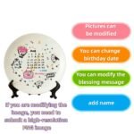 Customized birthday ceramic plates - personalized gifts - date, name, and birthday wishes - perfect for couples - Image 2
