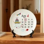 Customized birthday ceramic plates - personalized gifts - date, name, and birthday wishes - perfect for couples