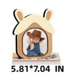 Customized integrated photo frame - Fun bunny version - Record your child's growth - Image 2