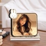 Customized integrated photo frame - Fun bunny version - Record your child's growth journey