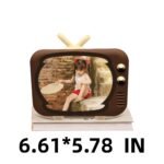 Custom-designed integrated photo frame, resembling a retro television set, is used to record a child's growth journey - Image 2