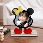 Custom-designed all-in-one photo frame - cute little mouse photo frame - perfect for recording a child's growth journey