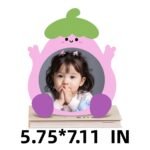 Custom-designed one-piece photo frame – the adorable eggplant 🍆 frame – is perfect for recording a child's growth journey - Image 2