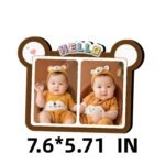 Custom-designed integrated photo frame—cute little mouse design—perfect for recording a child's growth journey - Image 2