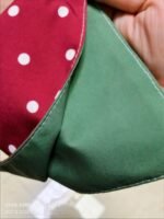 Custom pet bandana - suitable for cats and dogs - red polka dot pattern - can be printed with pet portrait and name - Image 3