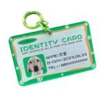 Customized pet identification tag - Green - Acrylic material, suitable for cats and dogs