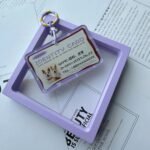 Customized pet identification tag - Purple - Acrylic material, suitable for cats and dogs - Image 2
